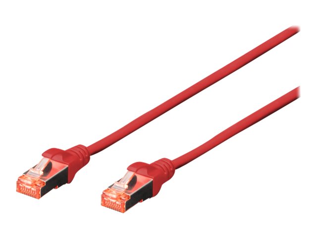 DIGITUS Professional patch cable - 50 cm - red - Rød - 0.5m