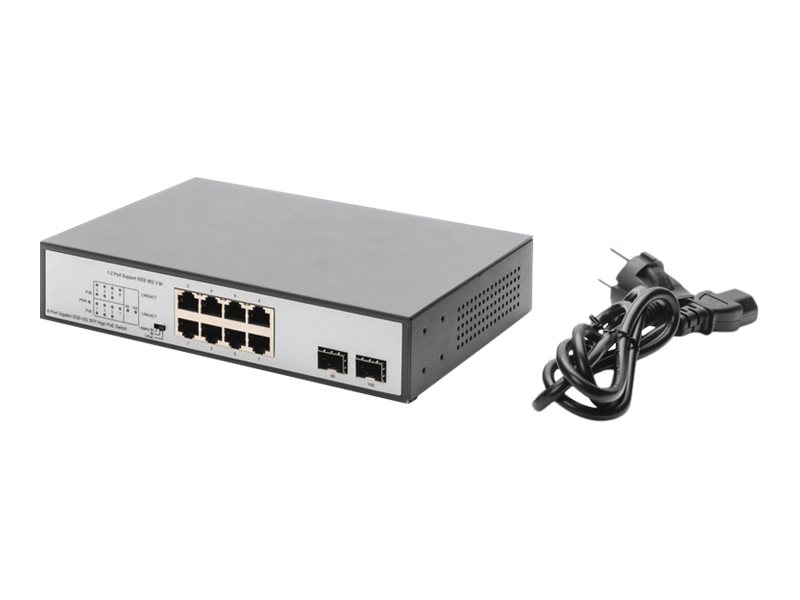 DIGITUS DN-95140 - switch - 8 ports - unmanaged - rack-mountable