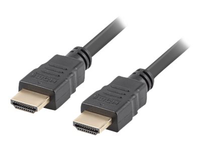 HDMI-kabel 15 m – Lanberg, 4K, guldbelagte stik, sort