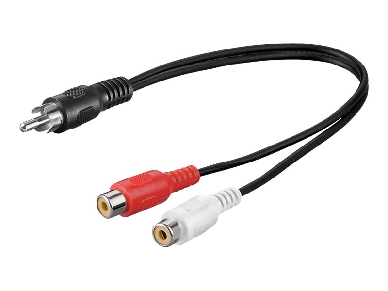Pro Audio Y cable adapter RCA male to stereo RCA female