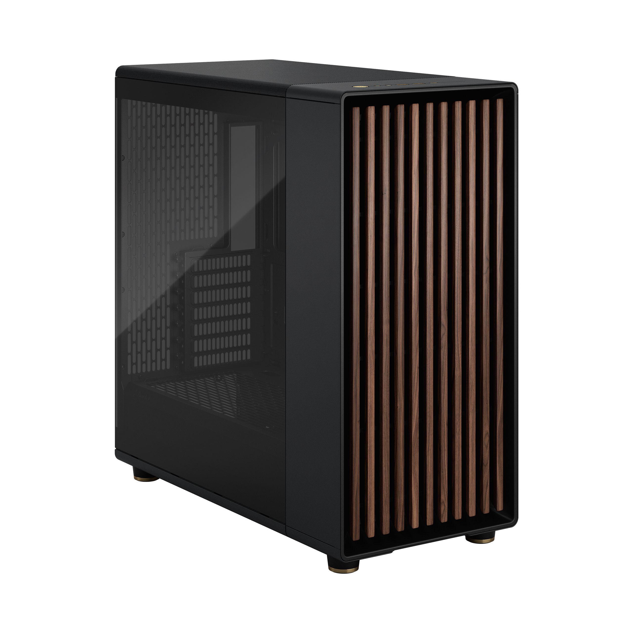 Fractal Design North XL - Tower - udvidet ATX - sidepanel med vindue (hærdet glas) - ingen strømforsyning (ATX) - charcoal black - USB/Audio/Mic