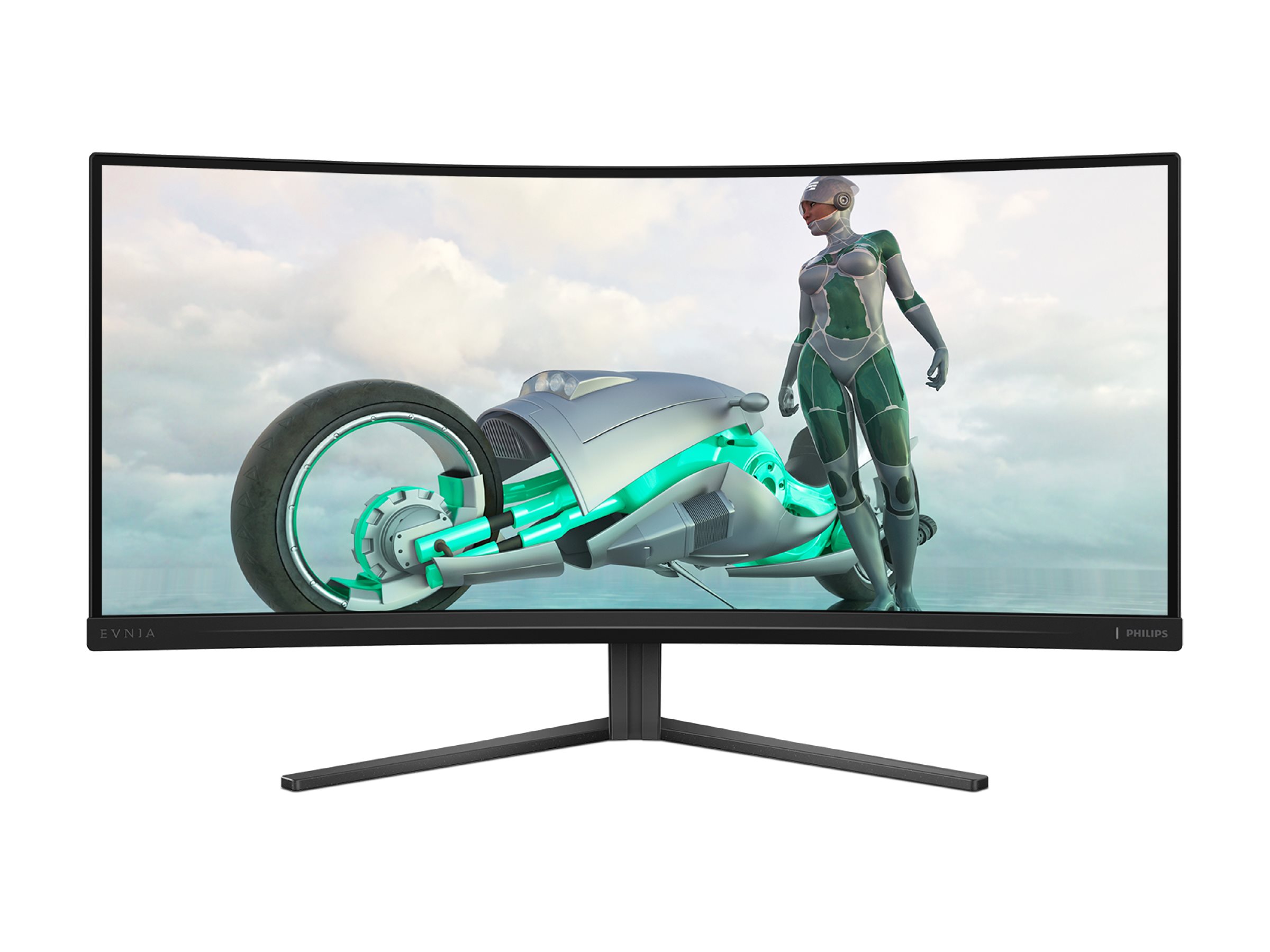 Philips Evnia 3000 34M2C3500L - LED-skærm - gaming - kurvet - 34 - 3440 x 1440 WQHD @ 180 Hz - Fast VA - 300 cd/m² - 4000:1 - HDR10 - 1 ms - 2xHDMI, DisplayPort - brunsort