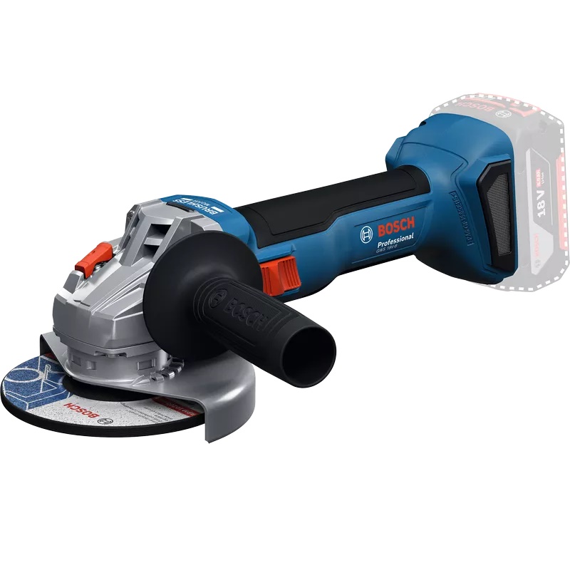 Bosch GWS 18V-8, 11000 rpm, 12,5 cm, Batteri, 1,6 kg - SOLO