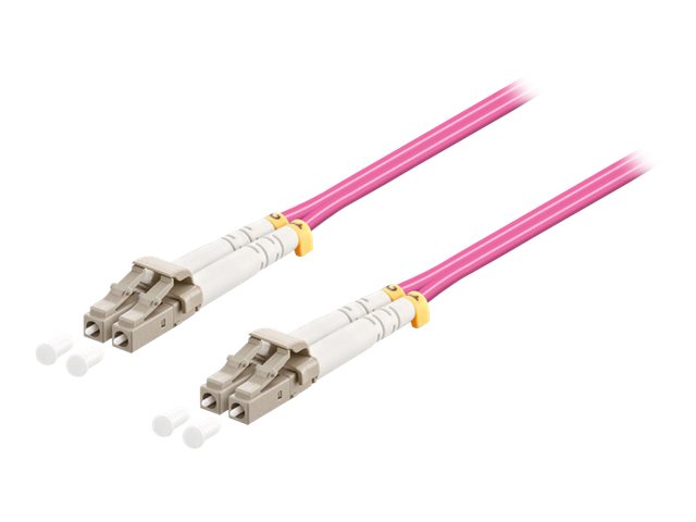 Pro Fiber Optical LC - LC OM4 - 5m - Rød - 5m