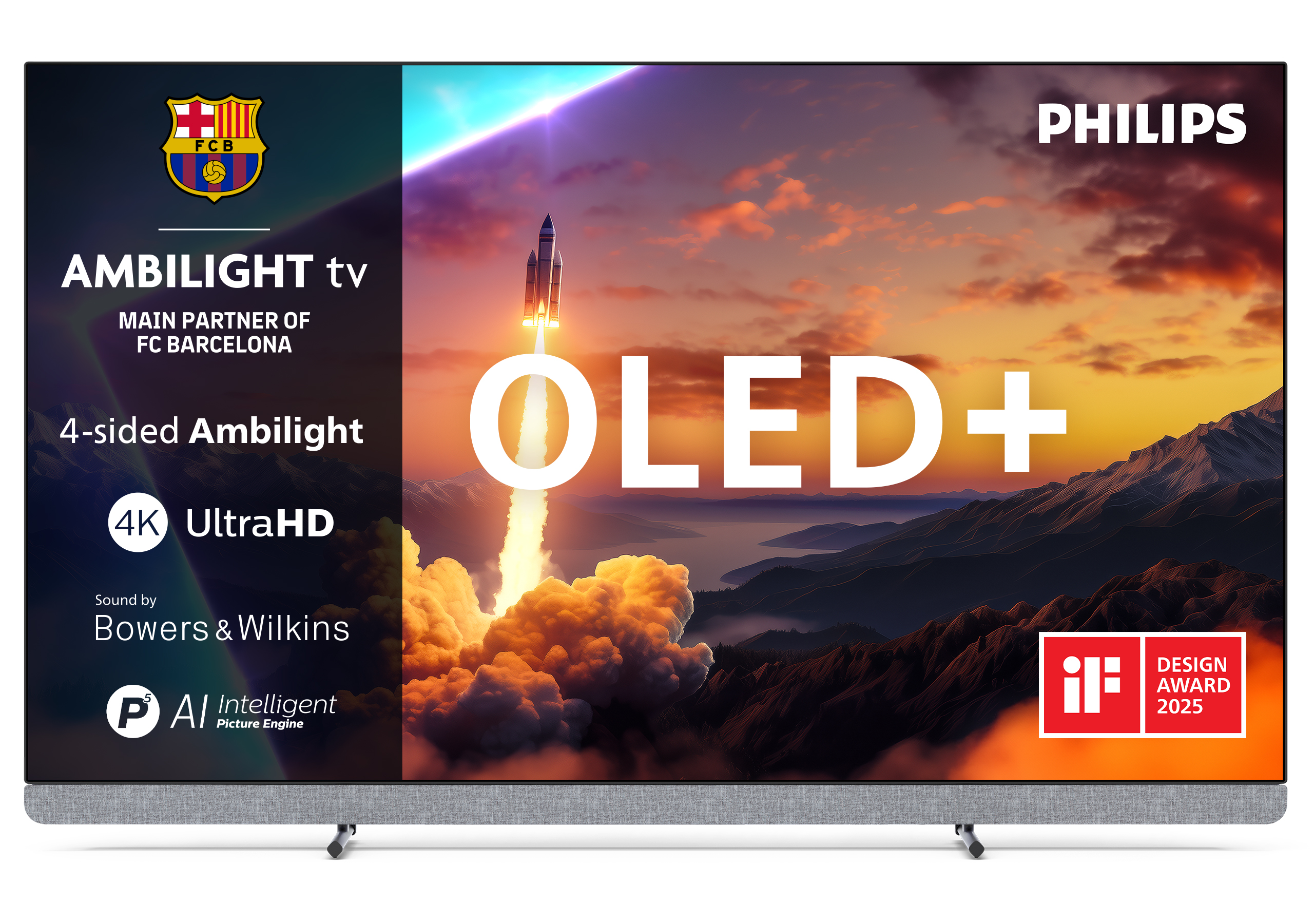Philips 65OLED910/12 TV 65" 4K Ultra HD Sølv billede