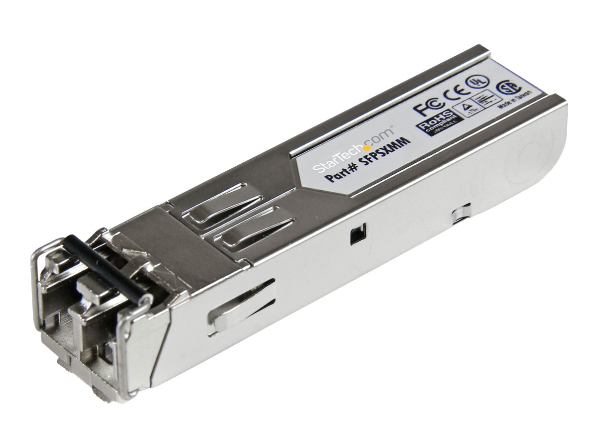 StarTech.com MSA Uncoded Compatible SFP Module, 1000BASE-SX, 1GbE Multi Mode (MMF) Fiber Optic Transceiver, 1GE SFP, LC Connector, 550m, 850nm, DDM,