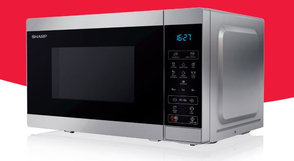 Mikrobølgeovn Sharp YC-MS02E-S 20 l - sølv, 800 W
