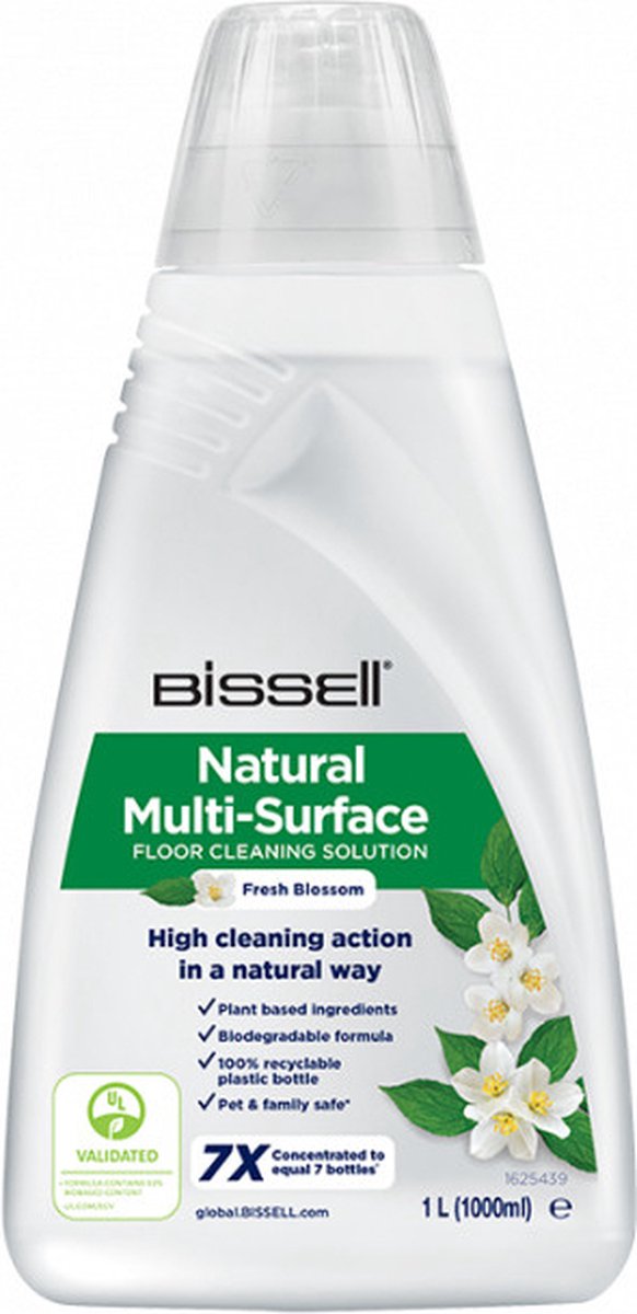 Bissell Bissell Natural Multi-Surface Rengøringsmiddel 1L 011120259711 Modsvarer: N/A