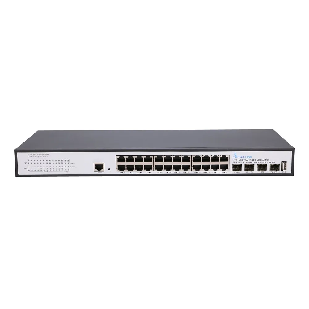 Extralink Hypnos | Switch | 24x RJ45 1000Mb/s, 4x SFP+, L3, managed