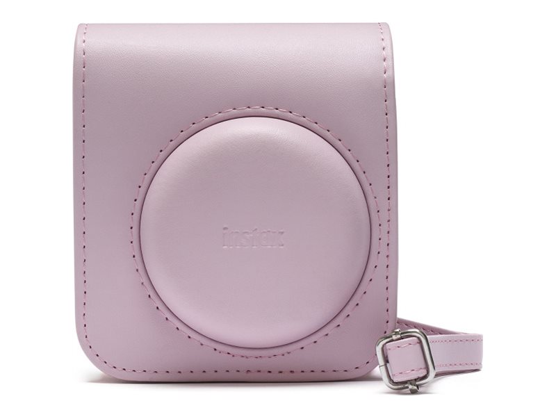 Fujifilm Instax - Taske til kamera - kunstig læder - blomstrende pink - for Instax Mini 12
