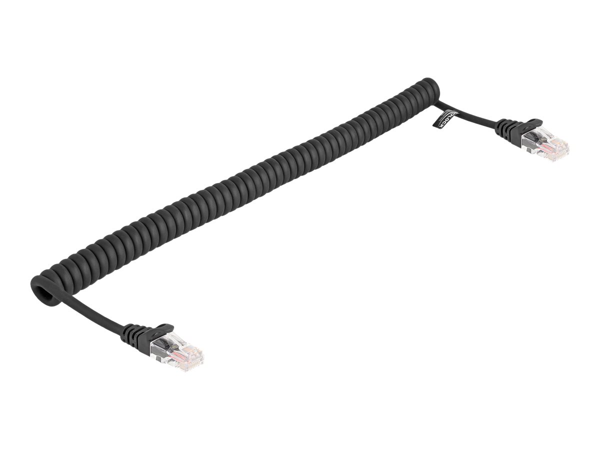 DeLOCK CAT 5e 1m Netværkskabel Sort