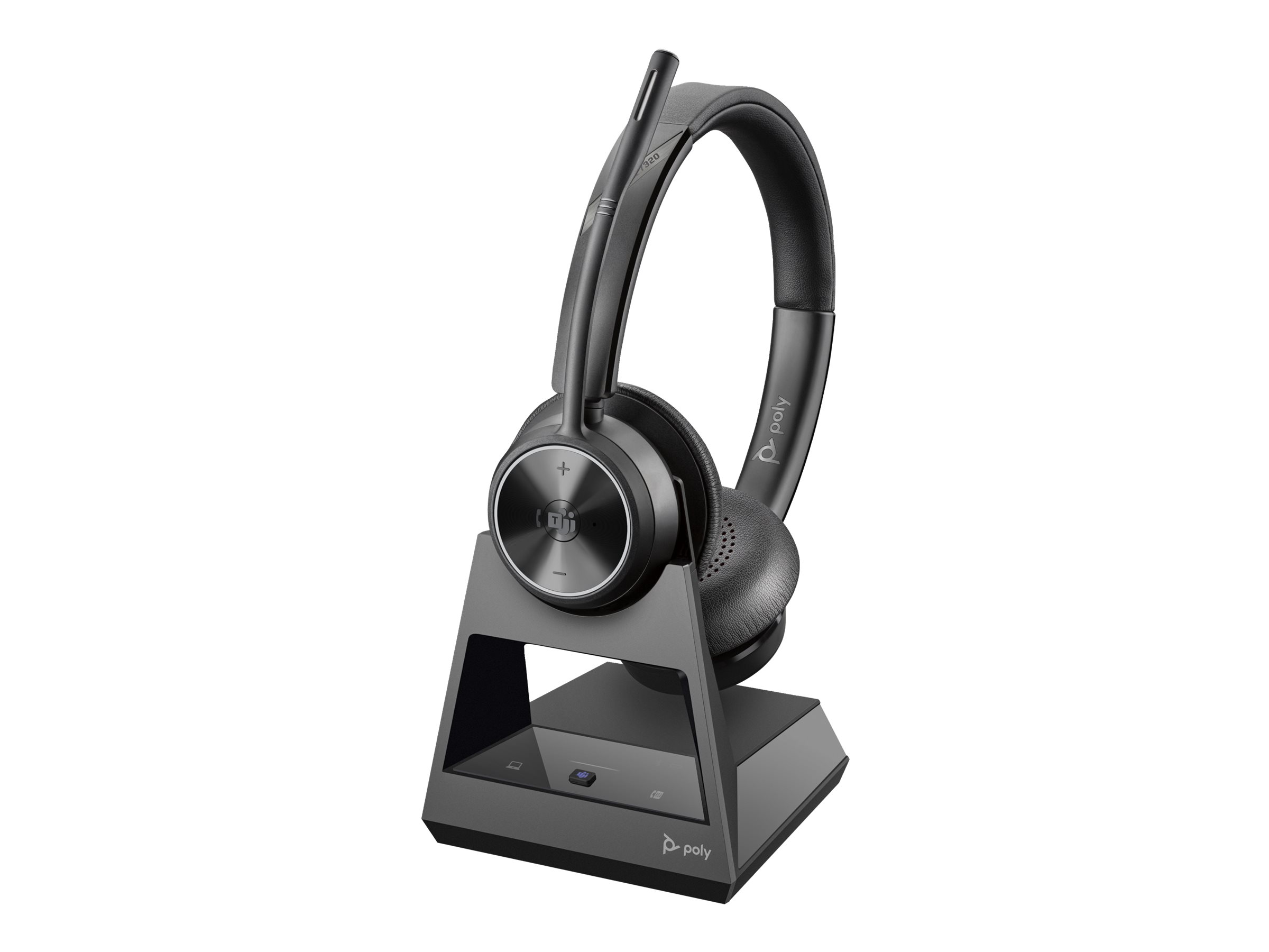 Poly hovedtelefoner 8D3F7AA#ABB - trådløst headset med ladestand