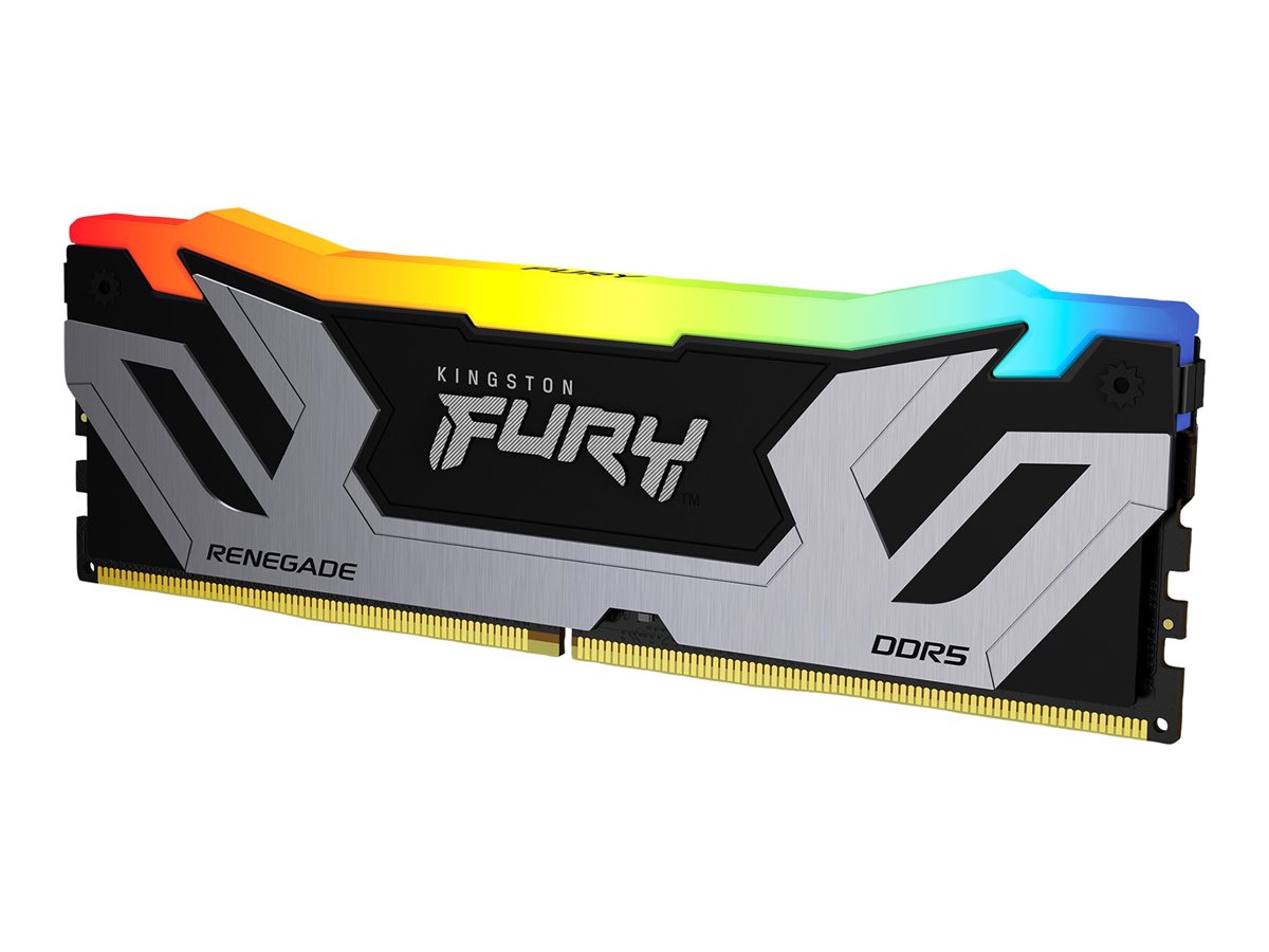 Kingston FURY Renegade RGB DDR5-8400 - 24GB - CUDIMM for Intel - CL40 - Single Channel (1 pcs) - Intel XMP - Sort med RGB