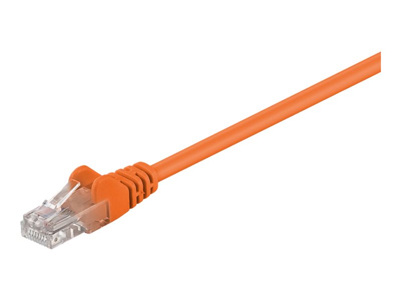 Goobay Netværkskabel CAT 6, U/UTP, orange kobberbeklædt aluminiumleder (CCA), 1.5 m