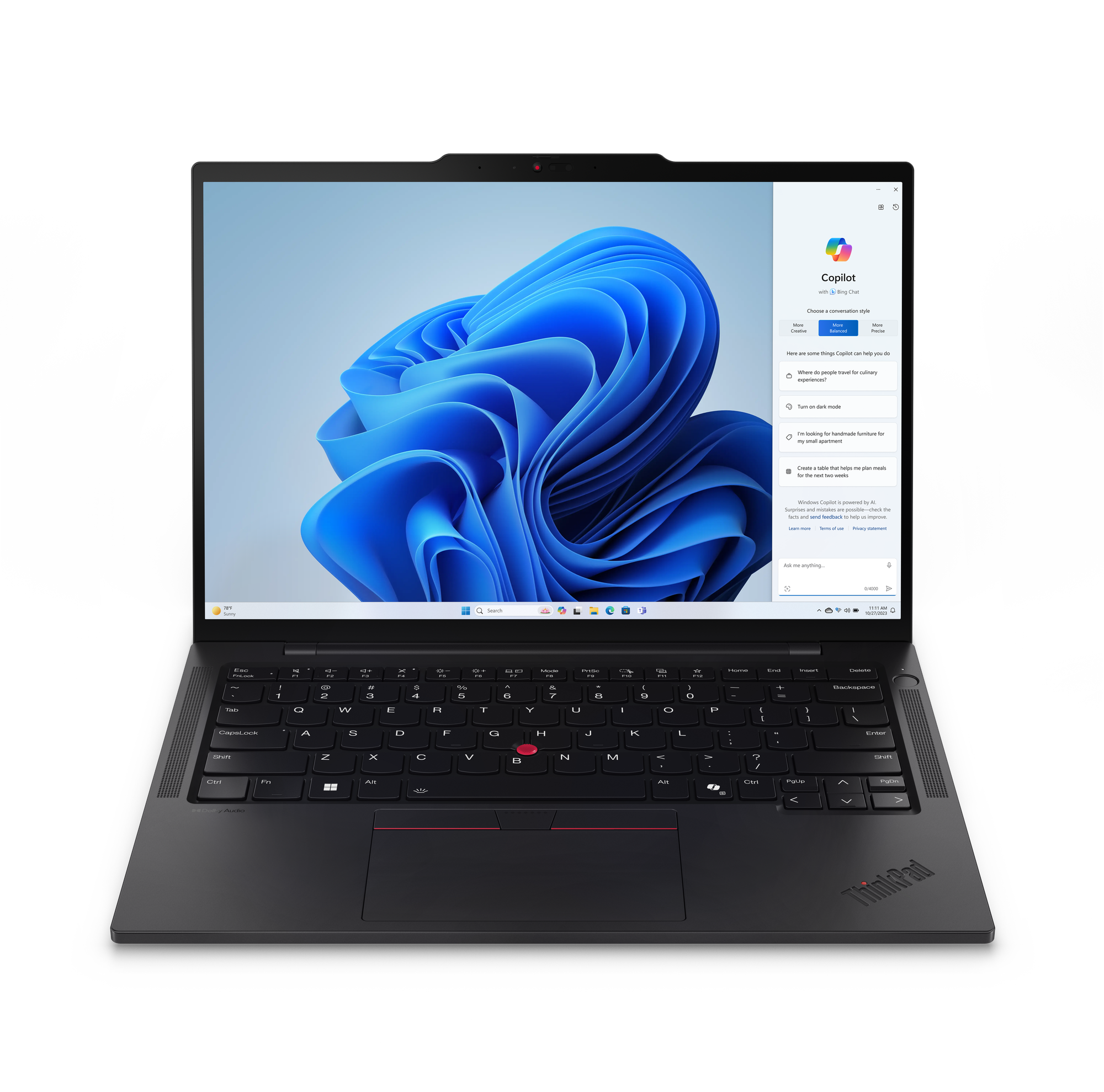 Lenovo ThinkPad T14s Gen 5 14" 1920 x 1200 (WUXGA) 155U 16GB 512GB Intel Graphics Windows 11 Pro billede