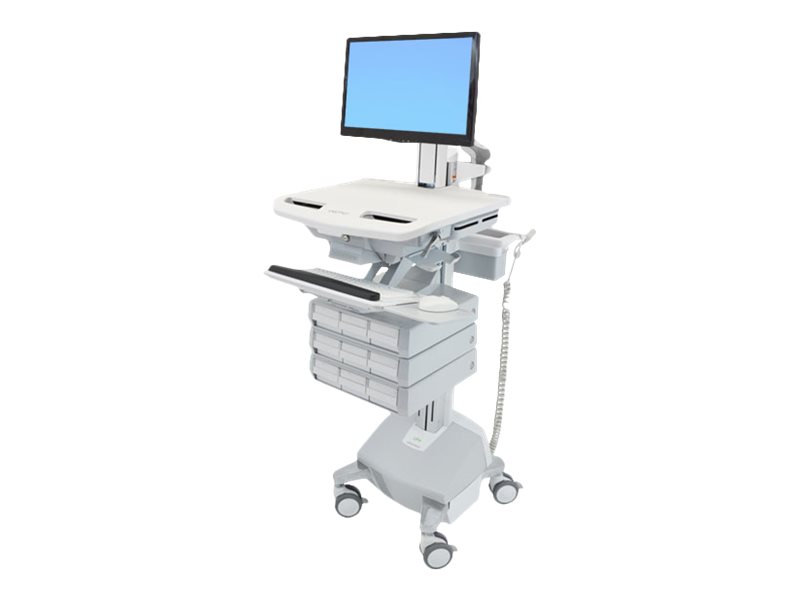 Ergotron StyleView Vogn med hjul LCD-display/tastatur/mus/CPU/notebook/kamera/scanner Op til 24" billede