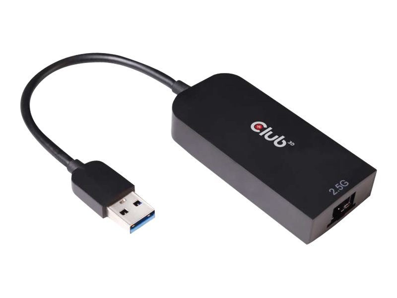 Club 3D CAC-1420 USB 3.2 Gen1 Type-A to RJ45 2.5Gbps Network Adapter