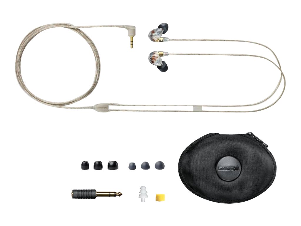 Shure SE535 Pro Kabling Øreproptelefoner Transparent