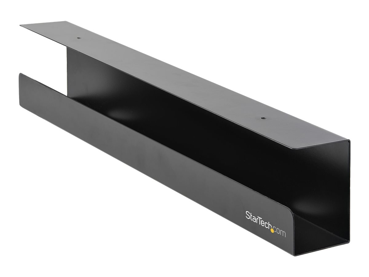 StarTech.com Under Desk Cable Management Tray, Cable Tray Organizer for Office/Standing Desk, Desk or Table Mount Cords/Wire/Power Strip Holder, billede