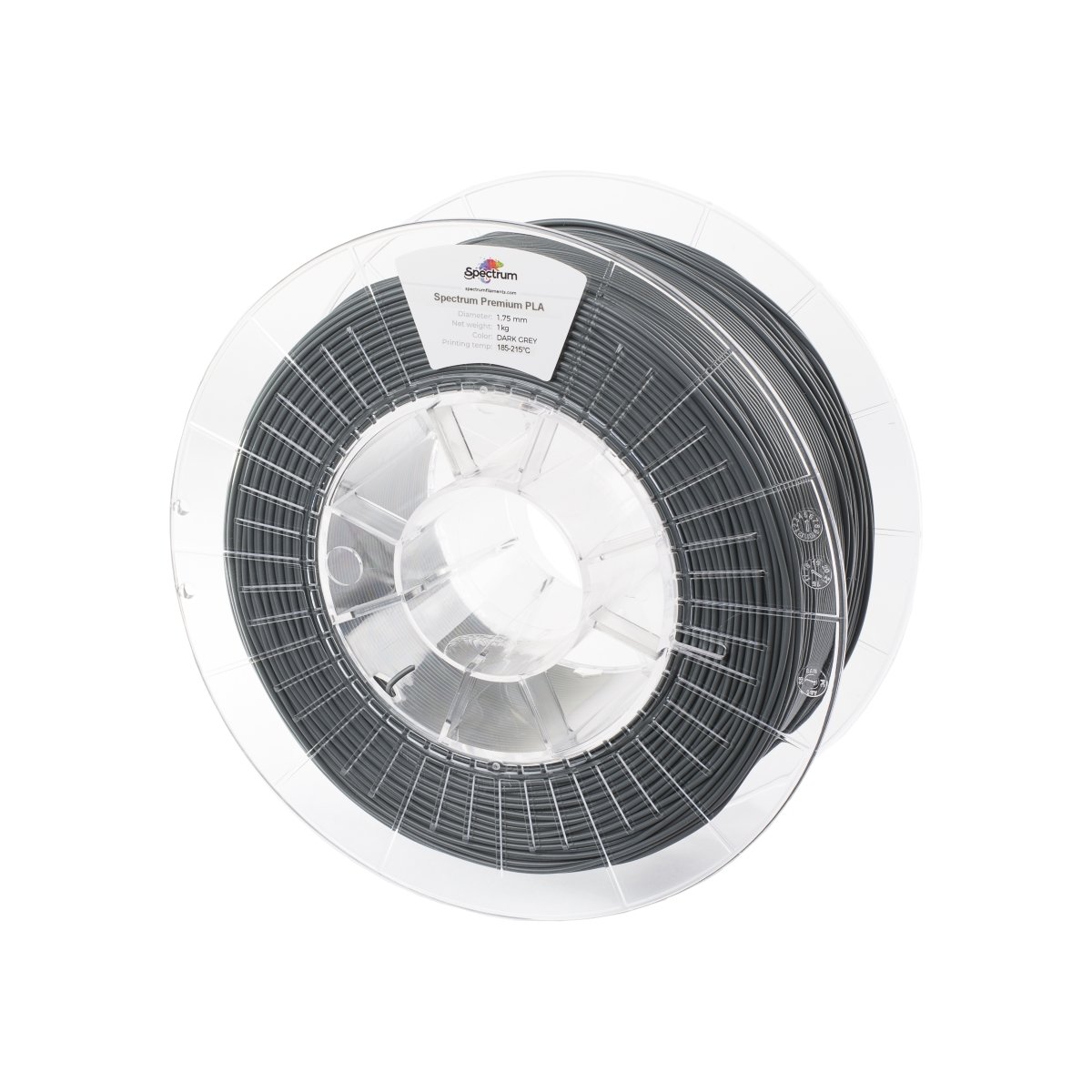 Spectrum Filaments PLA Premium Polymælkesyre (PLA) Mørkegrå 1 kg billede