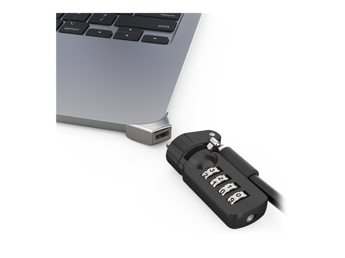 Compulocks Ledge adapter for MacBook Air 15" M2 and M3 with Combination Cable Lock Sikkerhedspakke for system