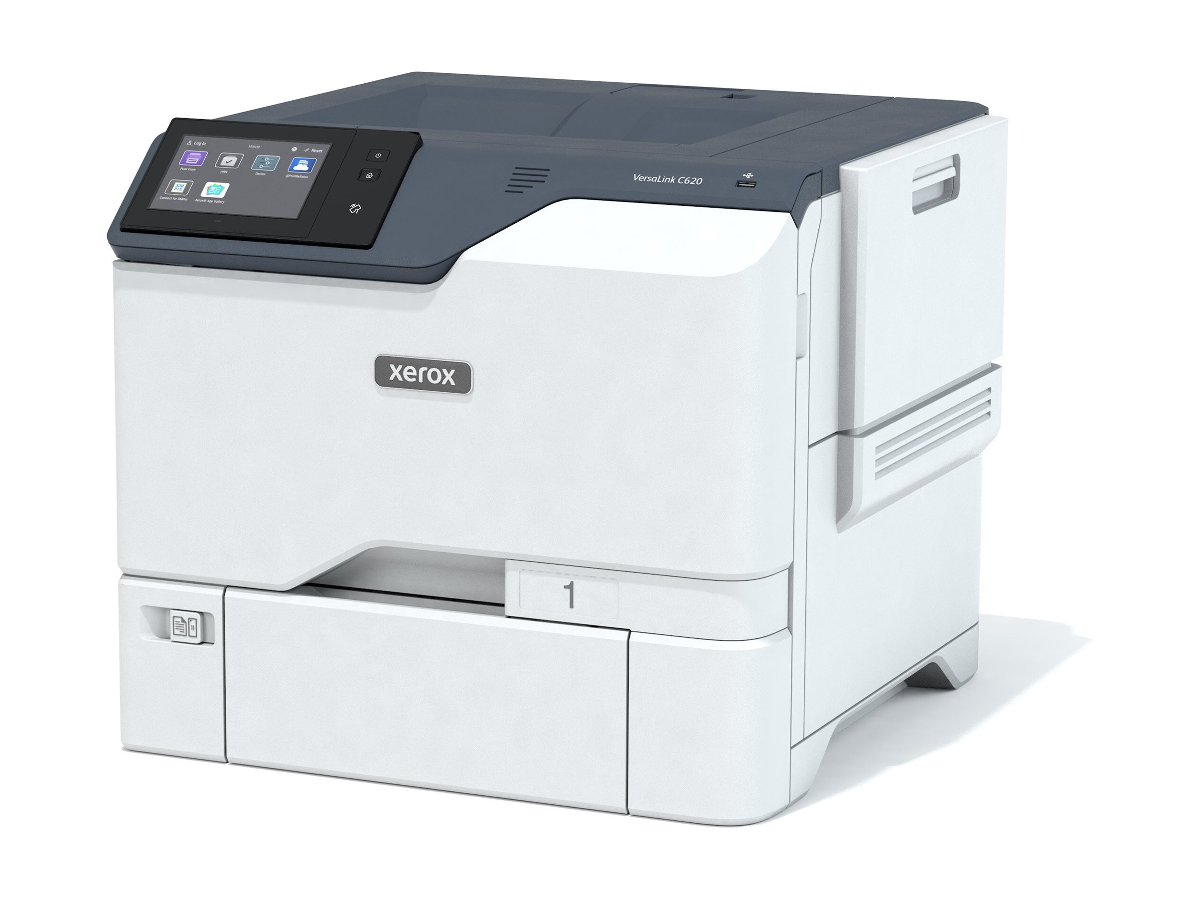 Xerox VersaLink C620V/DN - Printer - farve - Duplex - laser - A4/Legal - 1200 x 1200 dpi - op til 50 spm (mono) / op til 50 spm (farve) - kapacitet: 650 ark - Gigabit LAN, USB 2.0, NFC, USB vært - Green World Alliance returneringsprogram
