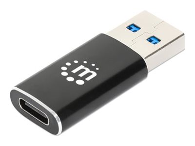 Manhattan USB 3.2 Gen 2 USB-C adapter Sort
