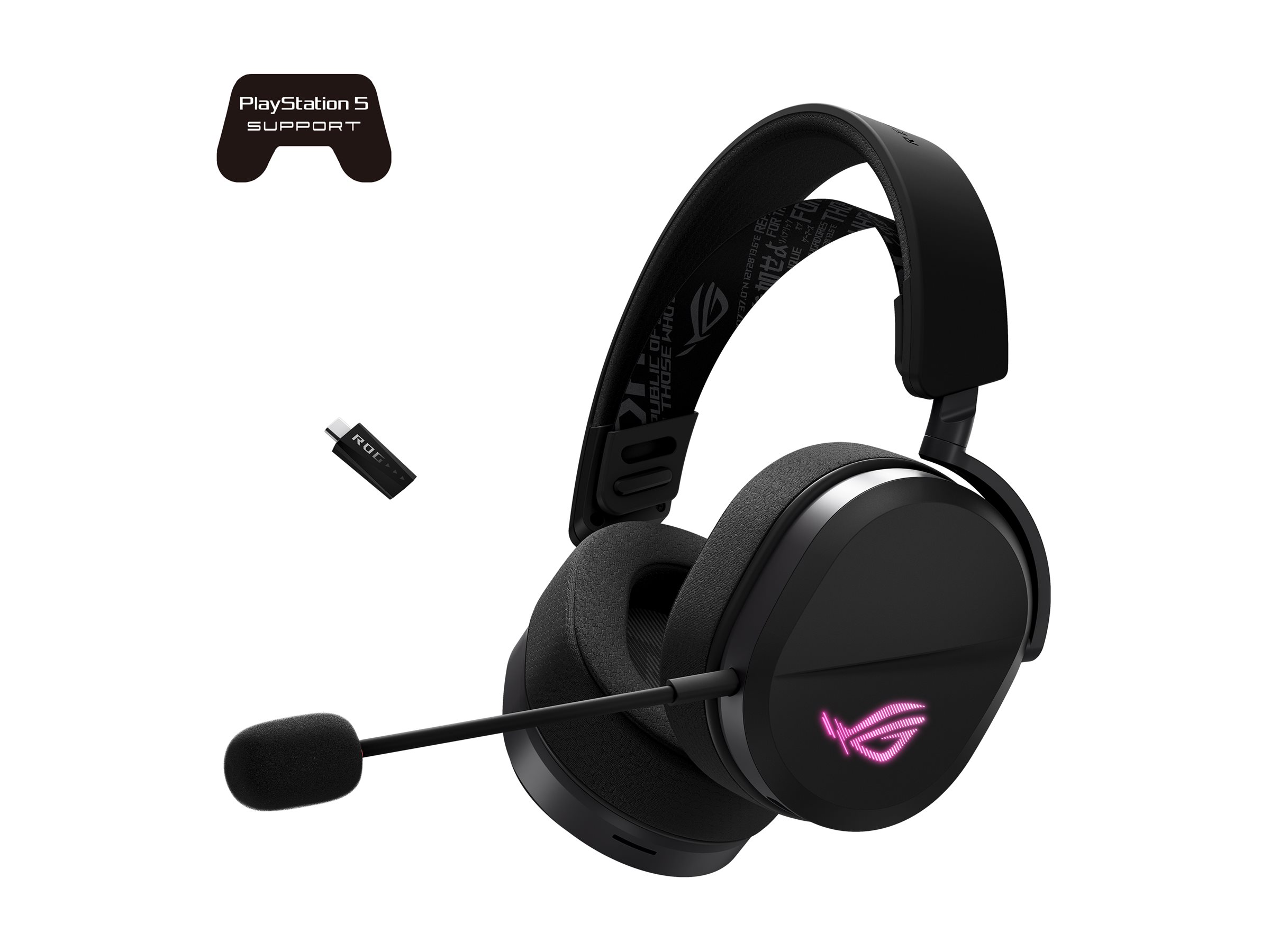 ASUS ROG Pelta Trådløs Høretelefoner Sort