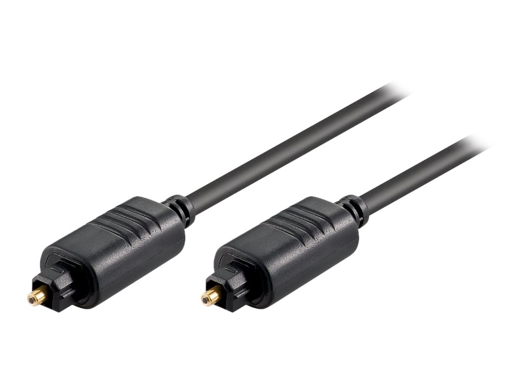goobay - Digital lydkabel (optisk) - TOSLINK han til TOSLINK han - 3 m - fiberoptik - sort