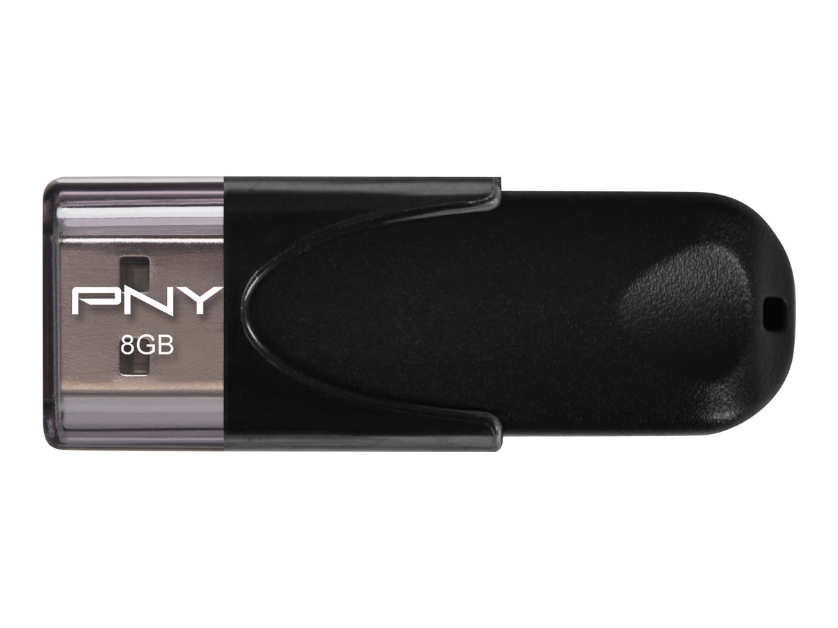 PNY Attaché 4 8GB USB 2.0 USB stick Sort