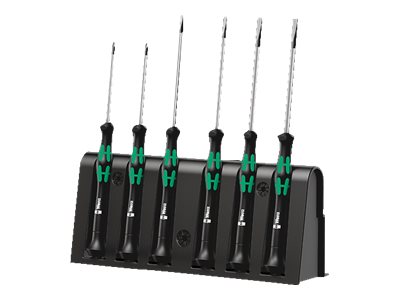 Wera 2035/6 A elektronik-skruetrækkersæt + rack, 205 mm, 250 mm, 50 mm, 398 g