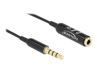 Delock Forlængerkabel til audio 50cm Sort