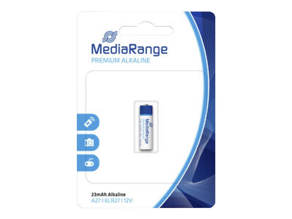MediaRange Premium - Batteri A27 - Alkalisk - 23 mAh