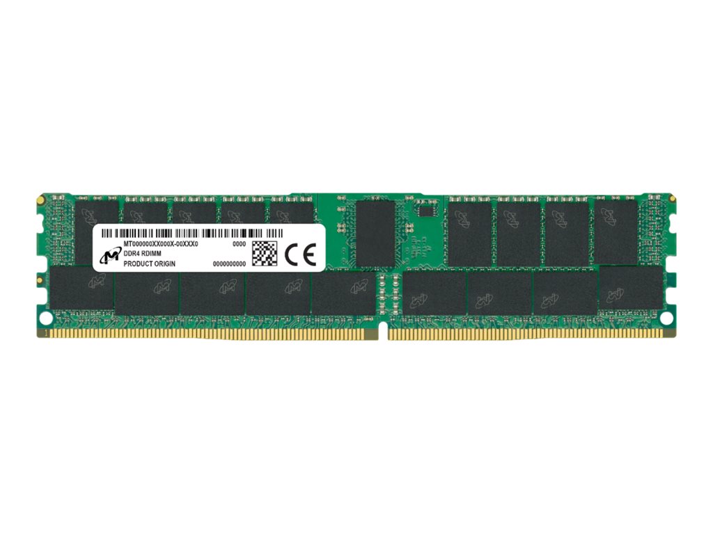 Micron - DDR4 - modul - 16 GB - DIMM 288-PIN - 3200 MHz / PC4-25600 - CL22 - 1.2 V - registreret - ECC
