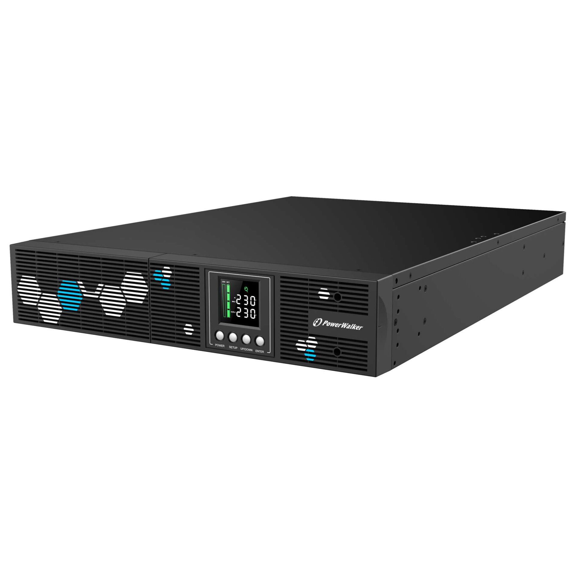 PowerWalker VI 3000 RLP, Interaktivt indgangsstik, 3 kVA, 2700 W, Ren sinus, 165 V, 290 V