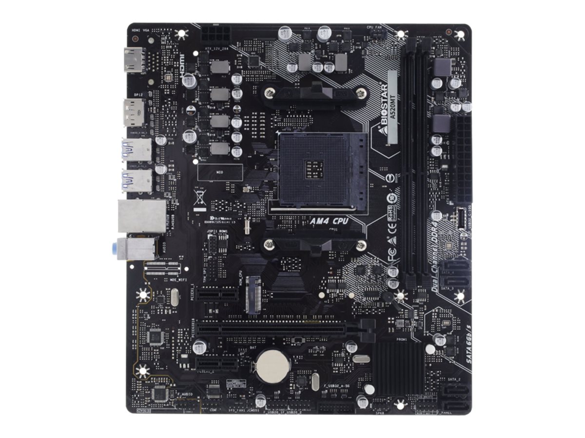 Bundkort Biostar A520MT micro ATX til AMD Ryzen