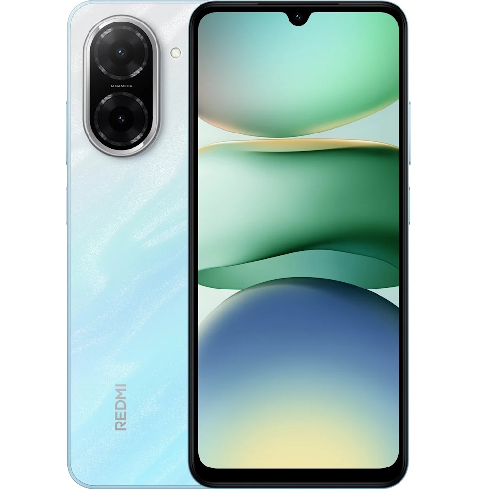 Xiaomi Redmi A5 - 4G smartphone - dual-SIM - RAM 4 GB / Intern hukommelse 128 GB - microSD slot - 6.88 - 1640 x 720 pixels (120 Hz) - 2x bagkameraer 32 MP - front camera 8 MP - Oceanblå