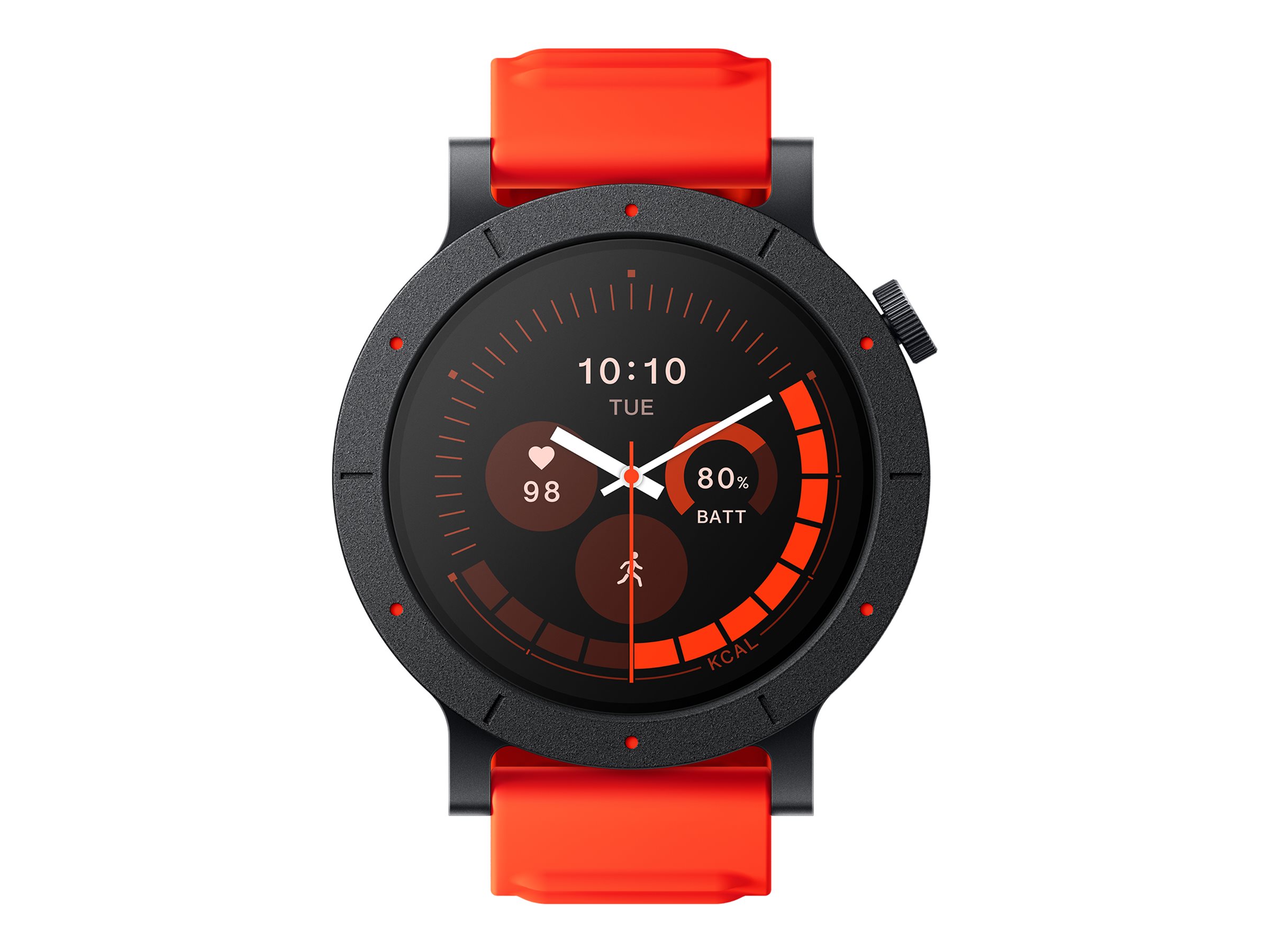 CMF Watch 3 Pro - Metal - smart ur med rem - flydende silikone - håndledsstørrelse: op til 258 mm - display 1.43 - Bluetooth - 52.4 g - orange
