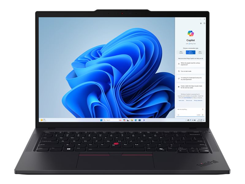 Lenovo ThinkPad T14 Gen 5 (Intel) 14" 1920 x 1200 (WUXGA) 155U 32GB 512GB Intel Graphics Windows 11 Pro billede