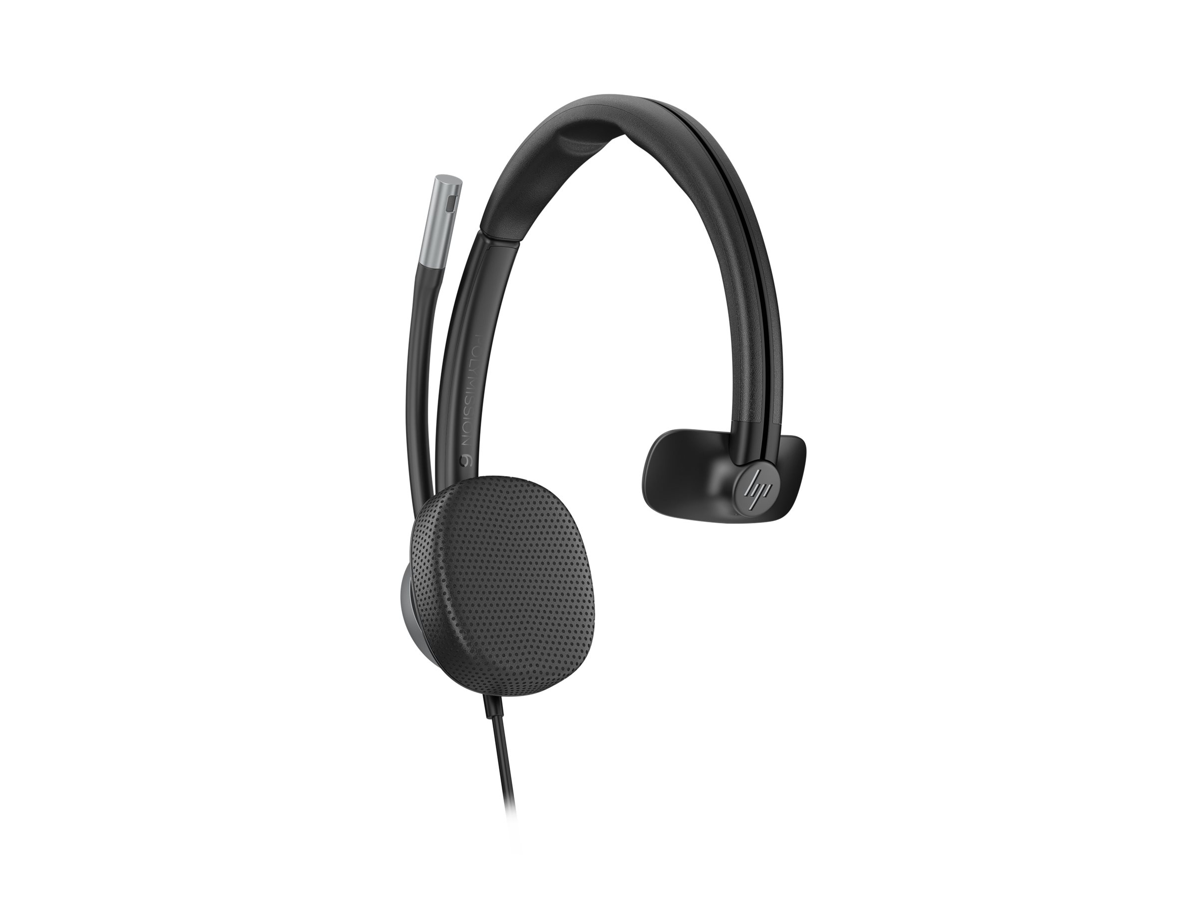 HP Poly Mission 615 Monaural USB Wired Kablet Høretelefoner Sort