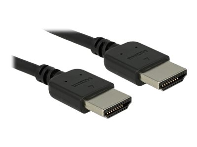 Delock Premium HDMI-kabel med Ethernet 2m Sort