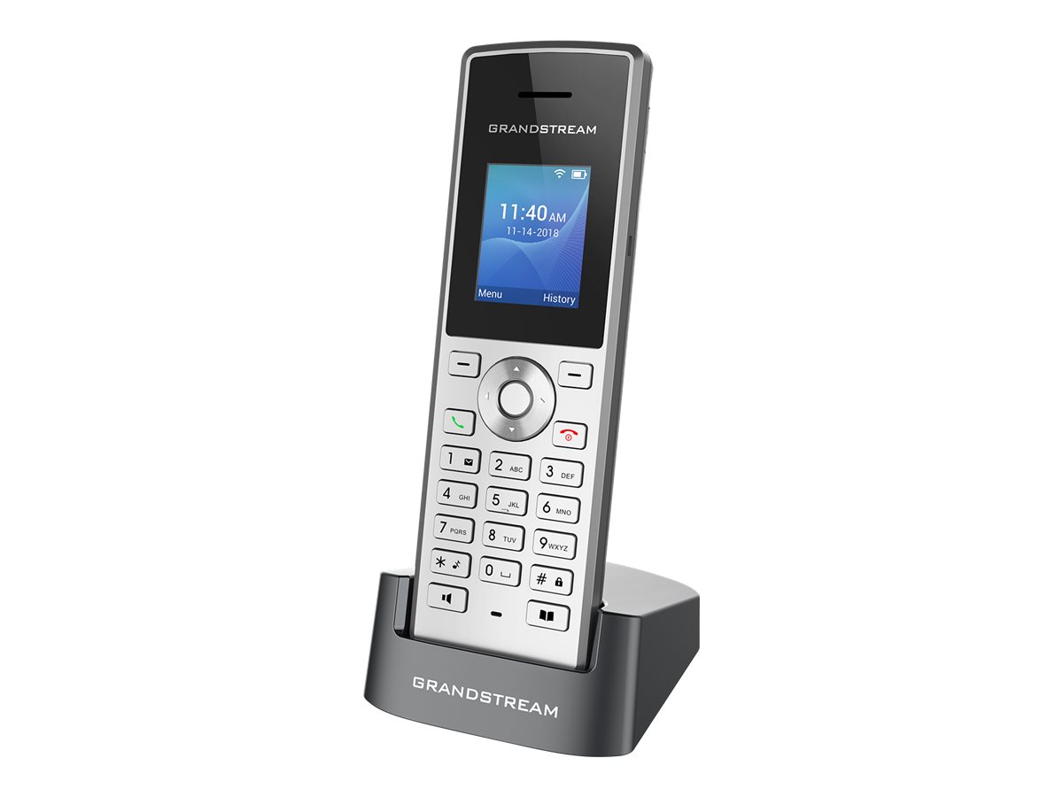 Grandstream WP810 - Trådløs VoIP-telefon - IEEE 802.11a/b/g/n/ac (Wi-Fi) - 3-vejs opkaldskapacitet - SIP, RTCP, RTP, SRTP - 2 linier