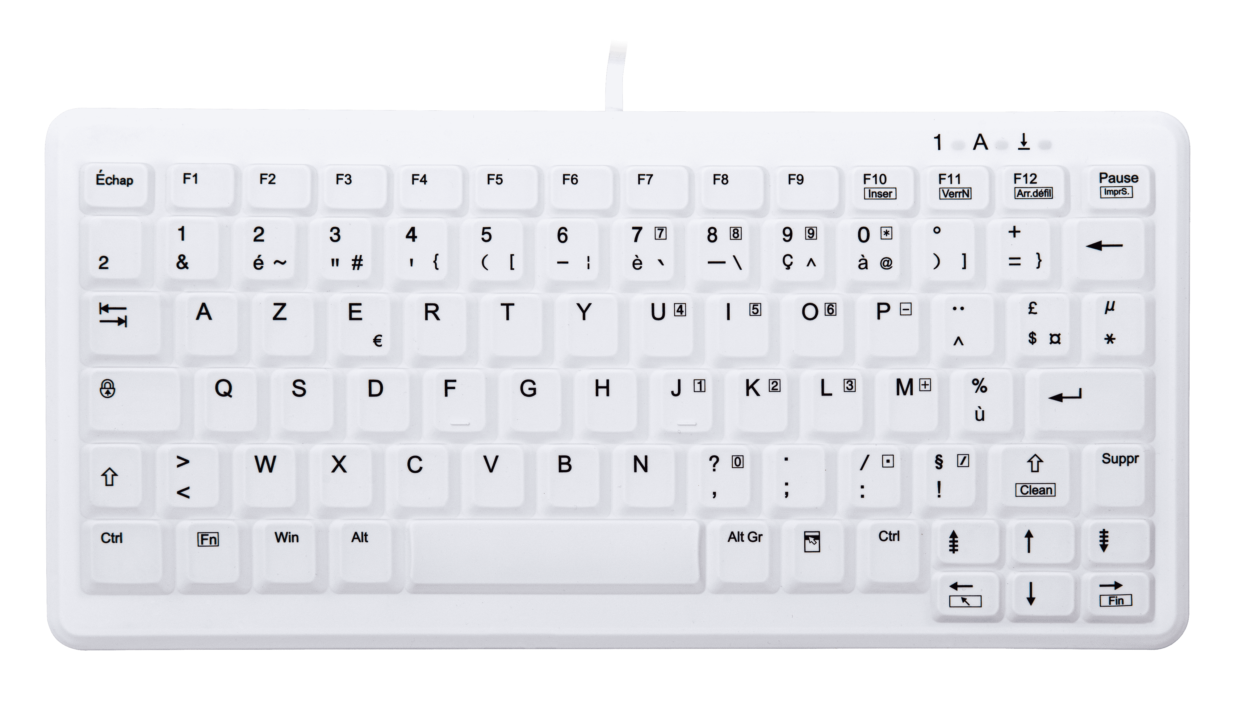 Contour Design Active Key AK-C4110 Tastatur Saksnøglekontakt Kablet Fransk