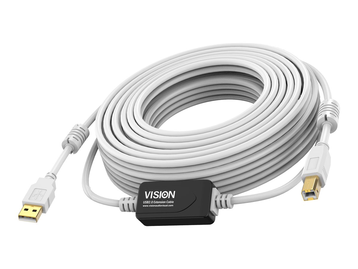 Vision Techconnect - USB cable - USB to USB Type B - 15 m
