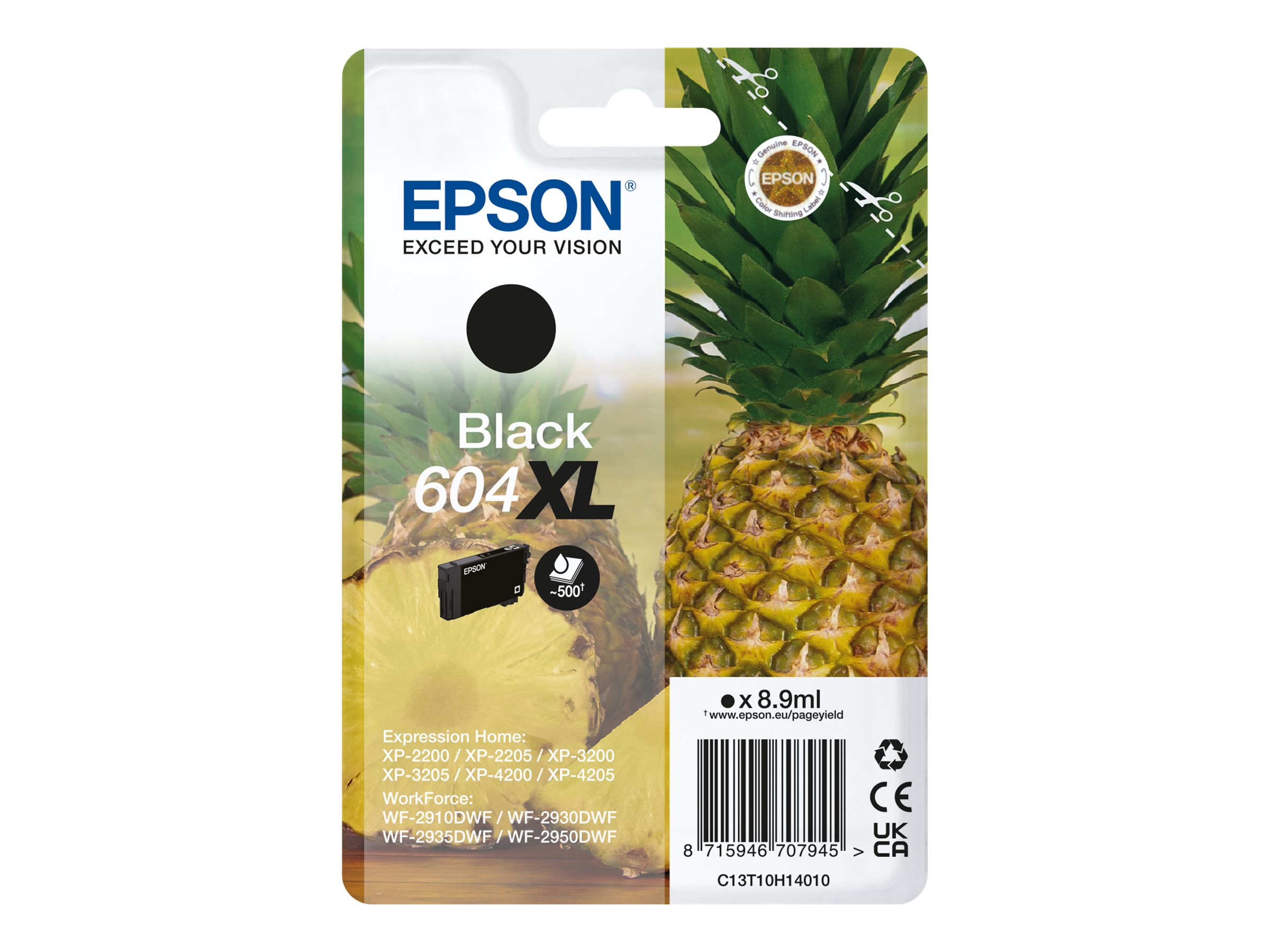 Epson 604XL sort blækpatron - pakke med 10 (XP-2200 / WF-2910DWF)
