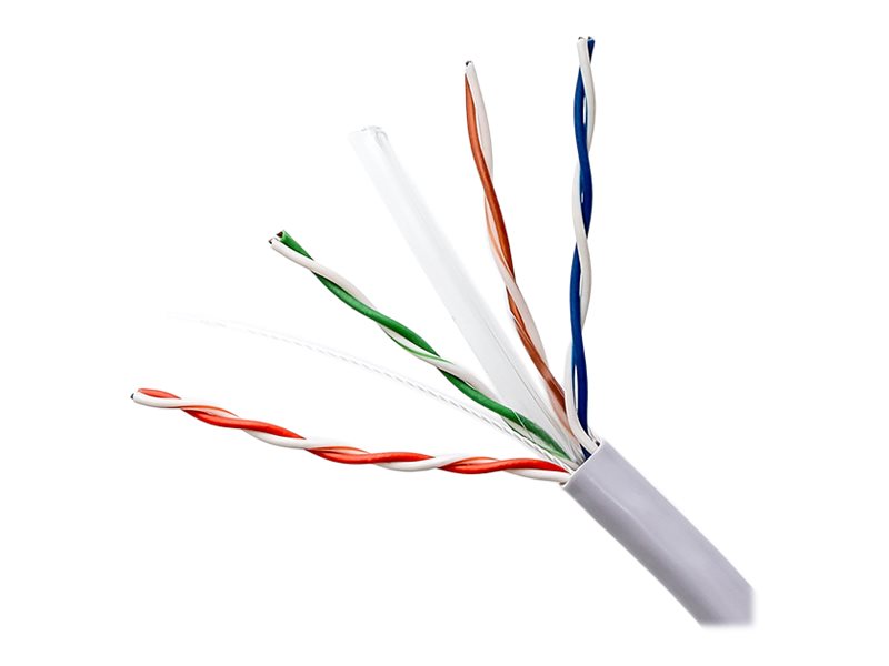 Qoltec CAT 6 Ikke afskærmet parsnoet (UTP) 305m Bulkkabel Grå