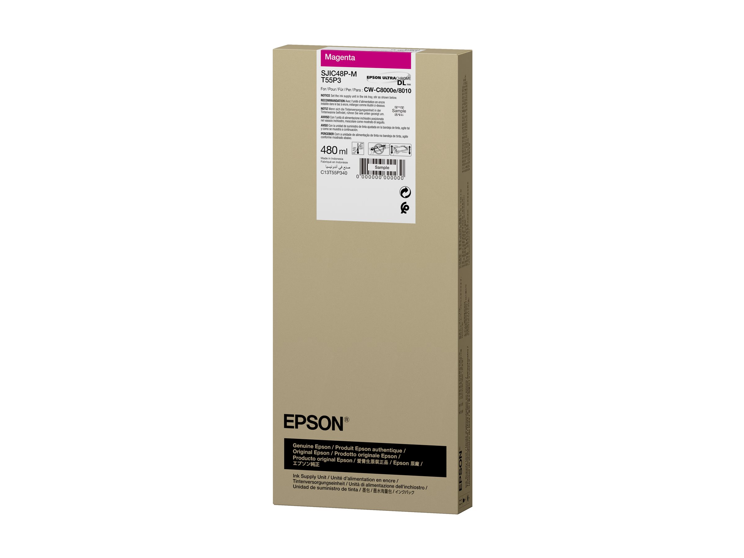 Epson T55P3 Magenta Blækpakke