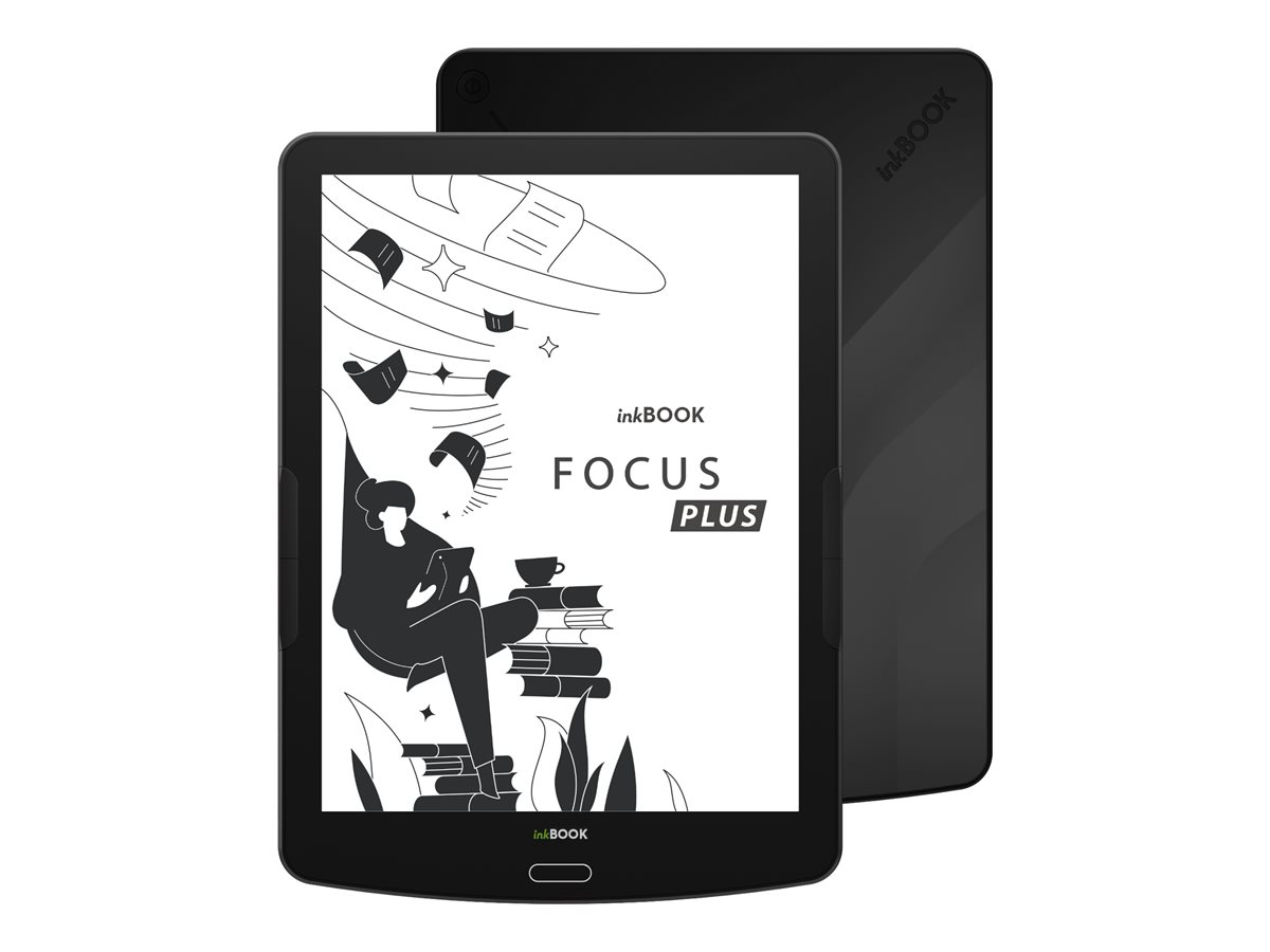 inkBOOK Focus Plus - eBook læser - inkBOOK OS - 32 GB - 7.8 monokrom E Ink Carta 1300 (1872 x 1404) - touch screen - microSD indgang - Wi-Fi, Bluetooth - sort