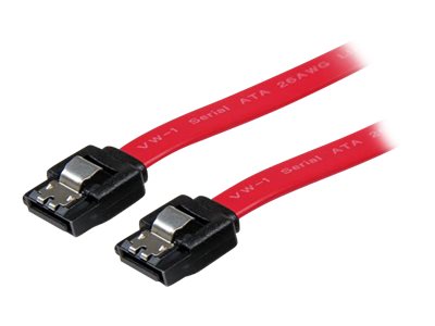 SATA-kabel Startech LSATA8 6 Gbps - lige stik, rød/sort