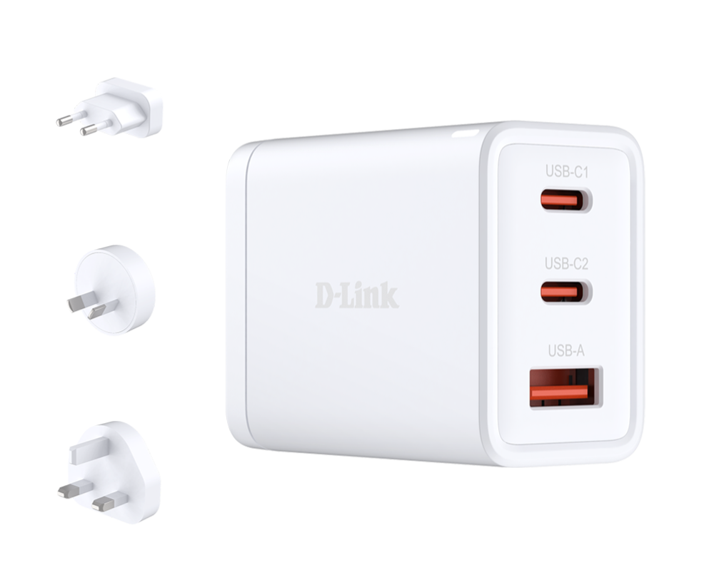 D-Link Adapter 65Watt 1xUSB-A 3.0 2xUSB-C